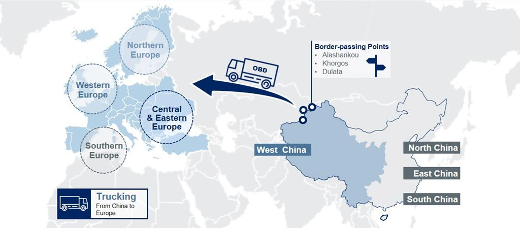 Door to Door Service Truck Delivery From Supplier to Local Warehouse Shipment Forwarding Company